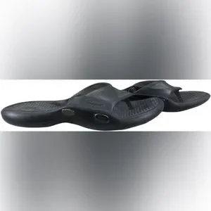 Salvatore Ferragamo Mens Black Slip On Open Toe Flip Flop Sandals Size 7 Salvatore Ferragamo Slippers and Clogs Men Leather Black | B  main image 4